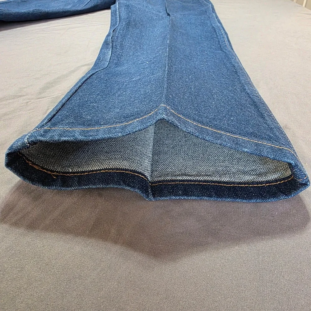 Wrangler Cowboy‎ Cut Rigid Indigo Denim Jeans Mens 35x36 13MWZPW Straight Leg